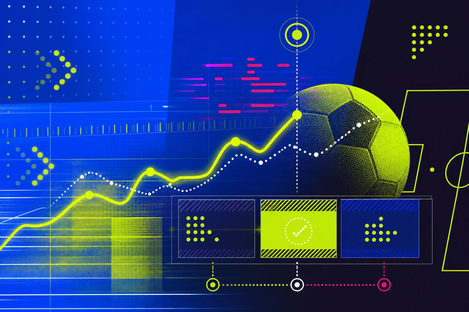 Live betting market movement visual with fast in-play price lines
